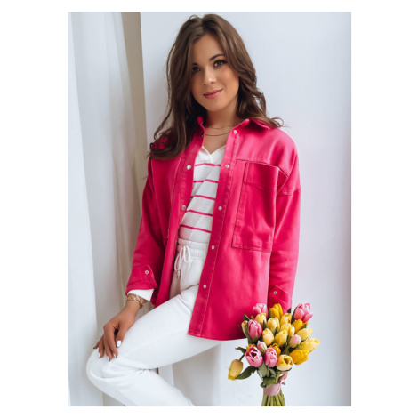 Fuchsiová dámská košilová bunda CALIFORNICATION Tmavě růžová BASIC