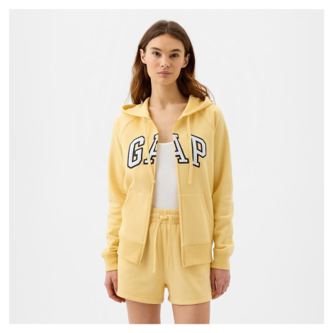 GAP Fullzip Logo Hoodie Havana Yellow