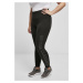 Dámské legíny // Urban classics Ladies High Waist Branded Leggings black/black