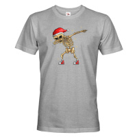Pánské triko Kostlivec dab dance - vtipné vánoční triko