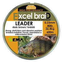 Sema splétaná šňůra leader hnědá-průměr 0,33 mm / nosnost 150 lb / návin 600 m