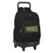 SAFTA Školní jednokomorový batoh na kolečkách Surf - černý - 32L