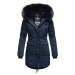 Dámská zimní dlouhá bunda/kabát Luluna Princess Navahoo - NAVY