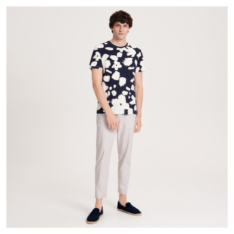 Béžové pánské casual kalhoty