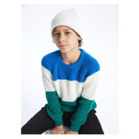 LC Waikiki Lw - Crew Neck Color Block Long Sleeve Boy's Knitwear Sweater