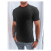 Hladké pánské černé tričko Dstreet RX5288