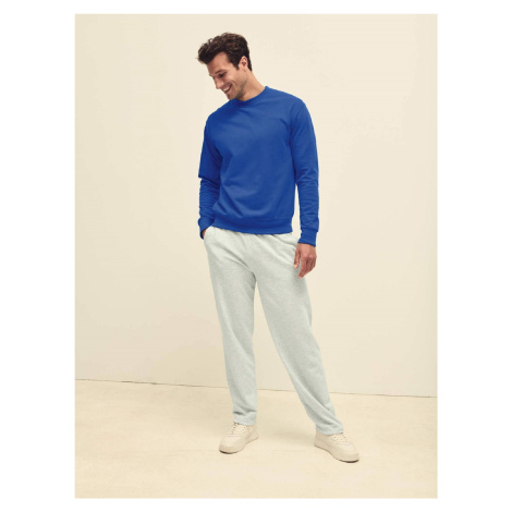 Blue Men's Sweatshirt Lightweight Set-in-Sweat Sweat Fruit of the Loom