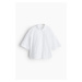 H & M - Lněná košile - bílá