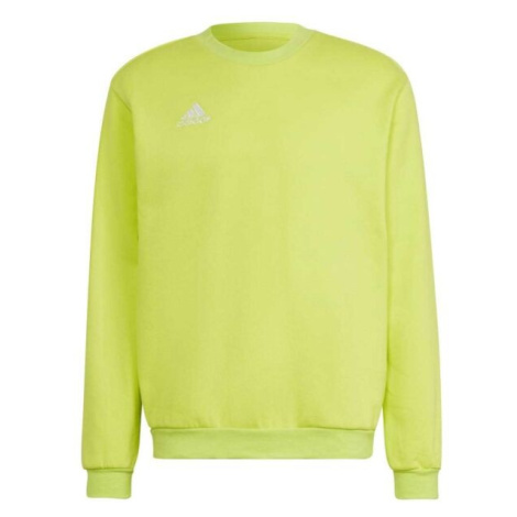 adidas ENTRADA 22 SWEATSHIRT Pánská mikina, reflexní neon, velikost