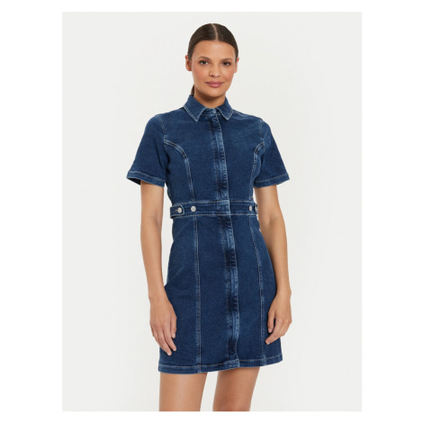 Tommy Jeans dámské modré džínové šaty Tommy Hilfiger