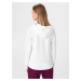 Mikina GAP Logo french fleece zip hoodie Bílá