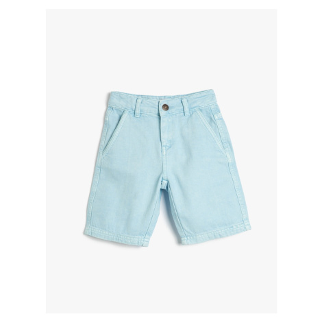 Koton Denim Shorts With Pocket Cotton