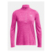 Tmavě růžové sportovní tričko Under Armour Tech 1/2 Zip- Twist