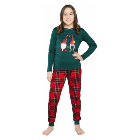 Dívčí pyžamo Santa zelené Italian Fashion
