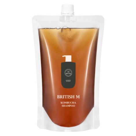 BRITISH M - KOMBUCHA SHAMPOO REFIL - Korejský vlasový šampon bez silikonů NÁHRADNÍ NÁPLŇ 750 ml