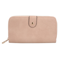 Trendy dámská koženková peněženka Bellina,  růžová