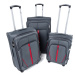 Rogal Šedý nepromokavý cestovní kufr "Practical" s expanderem - M (35l), L (65l), XL (100l)