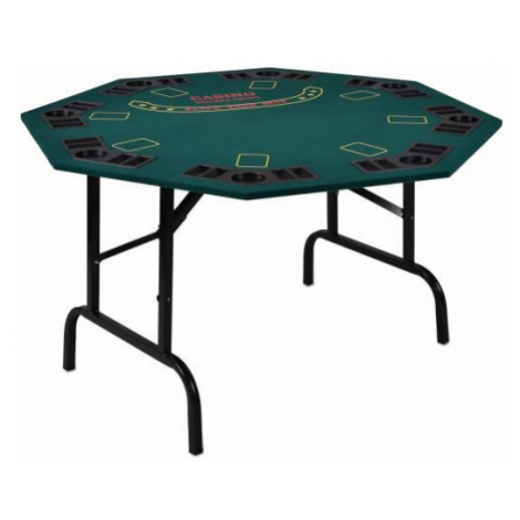 Garthen 5968 Skládací pokerový stůl pro 8 osob s držáky na nápoje 122 x 122 x 76 cm