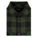 Padded Check Flannel Shirt - black/forest