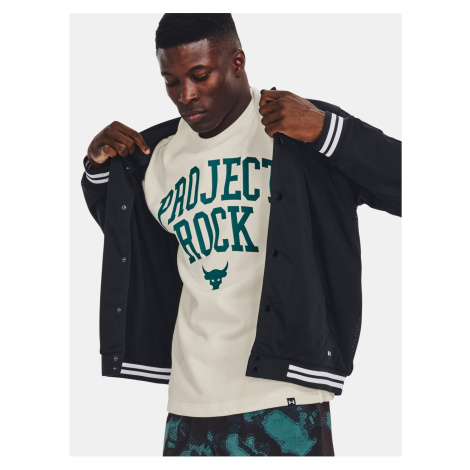 Černá pánská bunda Under Armour Project Rock Mesh Varsity Jacket