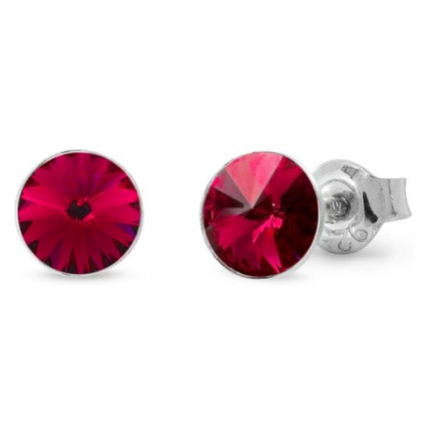 Náušnice červené Rivoli se Swarovski Elements Sweet Candy Studs K1122SS39SC Scarlet 8 mm SPARK