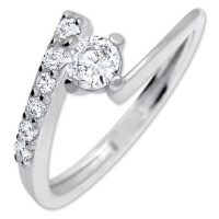 Brilio Silver Pěkný zásnubní prsten 426 001 00435 04 52 mm