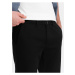 Černé pánské slim fit chino kalhoty Ombre Clothing
