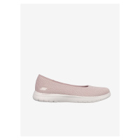 Světle růžové dámské slip on tenisky Skechers