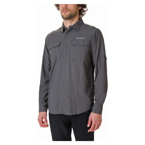 Košile Columbia Silver Ridge™ II Long Sleeve Shirt M PLUS SIZE - černá/šedá