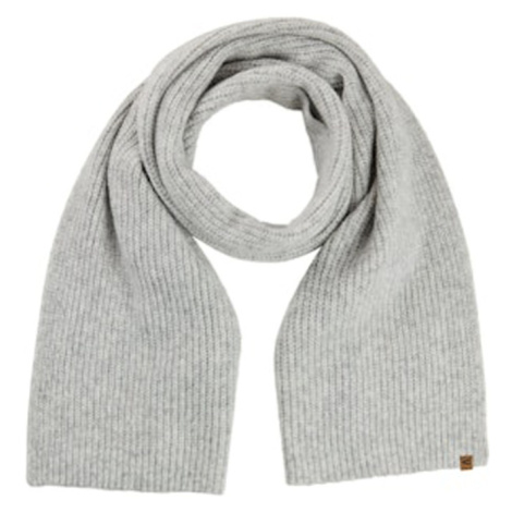 Šála camel active knitted scarf grey melange check