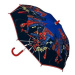 Siva deštník SpiderMan modročerný
