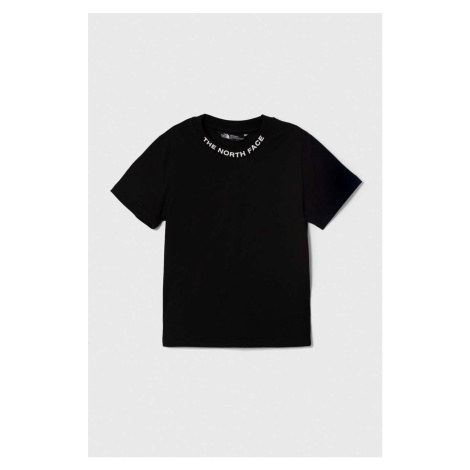 Bavlněné tričko The North Face NEW SS ZUMU TEE černá barva, s potiskem