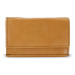 Světle hnědá kožená mini peněženka Athena Arwel