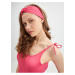 Sada dámských jednodílných plavek, čelenky a ručníku v růžové a černé barvě Calvin Klein Underwe