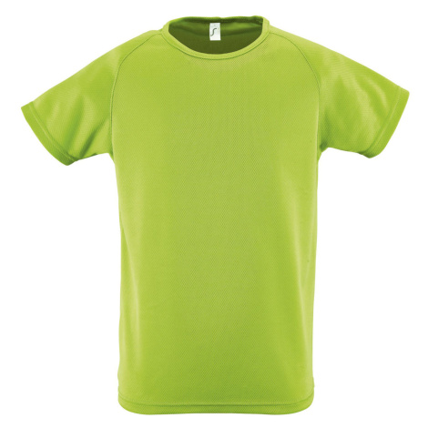 SOĽS Sporty Kids Dětské funkční triko SL01166 Apple green SOL'S