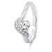 Brilio Silver Elegantní stříbrný prsten se zirkony RI048W 60 mm