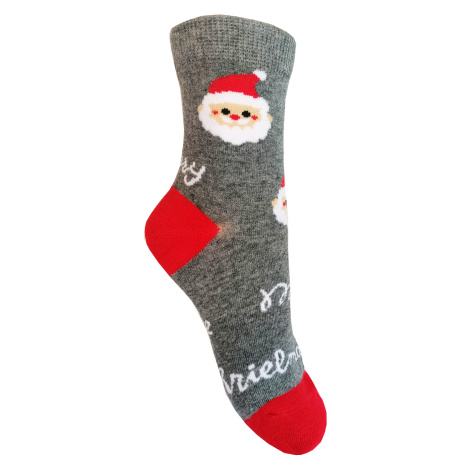 Dětské vánoční ponožky Aura.Via - SG9102, šedá Barva: Šedá