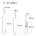 Násadky na šipky Harrows Clic krátké, průsvitné, Standard, 23mm