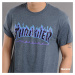 Thrasher Flame Logo melange tmavě šedé