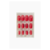H & M - Nalepovací nehty - červená