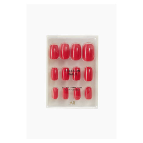 H & M - Nalepovací nehty - červená H&M