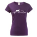 Dámské tričko s potiskem Německého ovčáka - skvělý darek pro milovníky psů