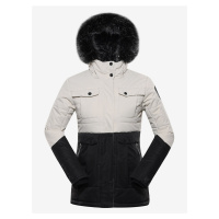 Černo-šedá dámská zimní bunda ALPINE PRO EGYPA