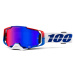 100% Brýle 100% ARMEGA Goggle Genesis - Hiper Blue/Red Mirror Lens