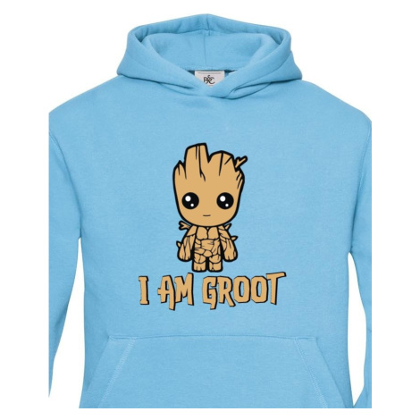 Dětská mikina Groot z filmu Strážci galaxie - Já jsem Groot na mikině BezvaTriko