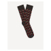 Černé pánské vzorované ponožky Celio Gisopiment