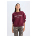 DEFACTO Regular Fit Crew Neck Printed Sweatshirt