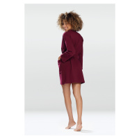 DKaren Housecoat Pola Maroon