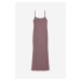 H & M - Žebrované šaty - růžová
