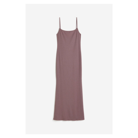 H & M - Žebrované šaty - růžová H&M